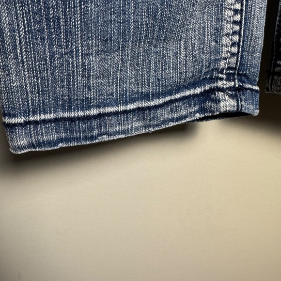 HYDRAULIC Vintage Denim Women's Distressed Cropped Blue Jeans Size Tag: 17/18 - Picture 2 of 16